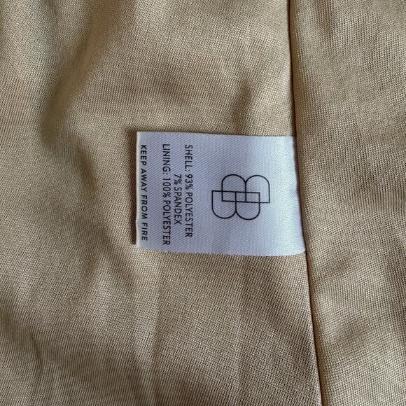 Baltic Born Vivaldi Smocked French Gold Velvet Puff Sleeve Midi Dress - Picture 6 of 6